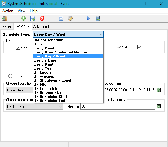 splinterware system scheduler